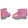 Boty Děti Kozačky Melissa MINI  Rain Boot+Fábula B - Green/Pink Růžová