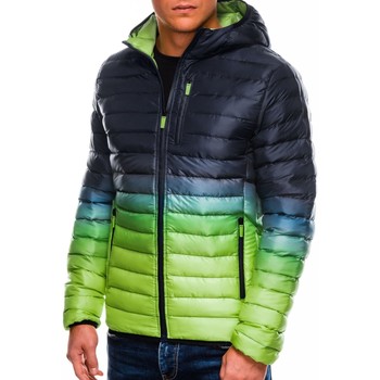 Textil Muži Prošívané bundy Ombre Pánská prošívaná přechodová bunda Avalanche Modrá tmavá/Zelená