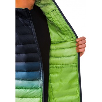 Ombre Pánská prošívaná přechodová bunda Avalanche Modrá tmavá/Zelená