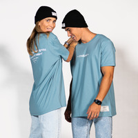 Textil Trička s krátkým rukávem THEAD. NEW YORK T-SHIRT Modrá