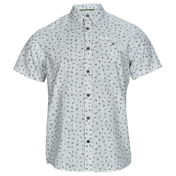 Textil Muži Košile s krátkými rukávy Petrol Industries Shirt Short Sleeve AOP Bílá