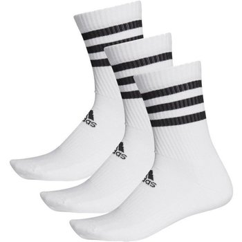 Spodní prádlo Muži Sportovní ponožky  adidas Originals 3-Stripes Cushioned Crew Socks 3 Pairs Bílá