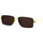 Hodinky & Bižuterie Muži sluneční brýle Bottega Veneta Occhiali da Sole  BV1126S 002 Zlatá
