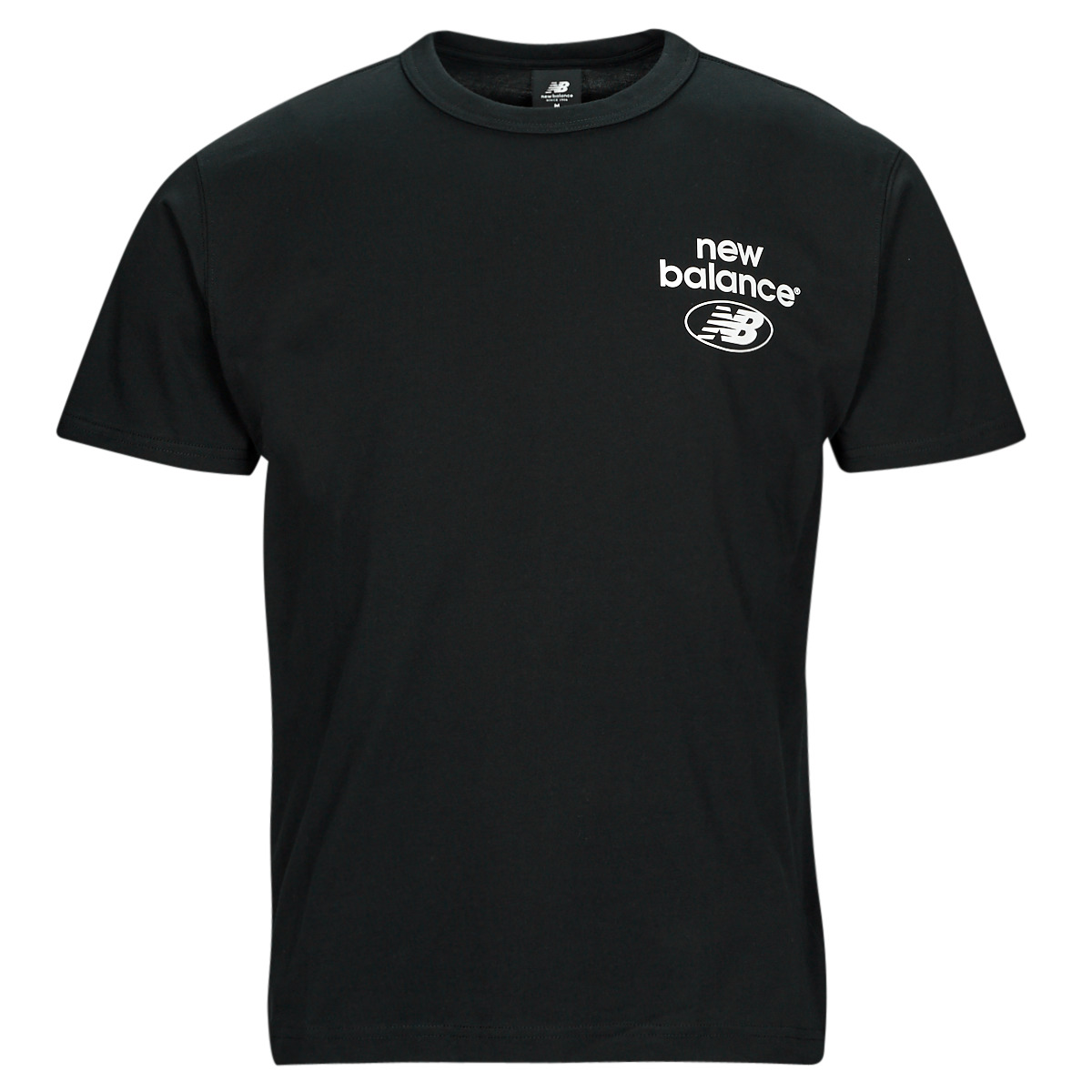 Levně New Balance Trička s krátkým rukávem Essentials Logo T-Shirt Černá