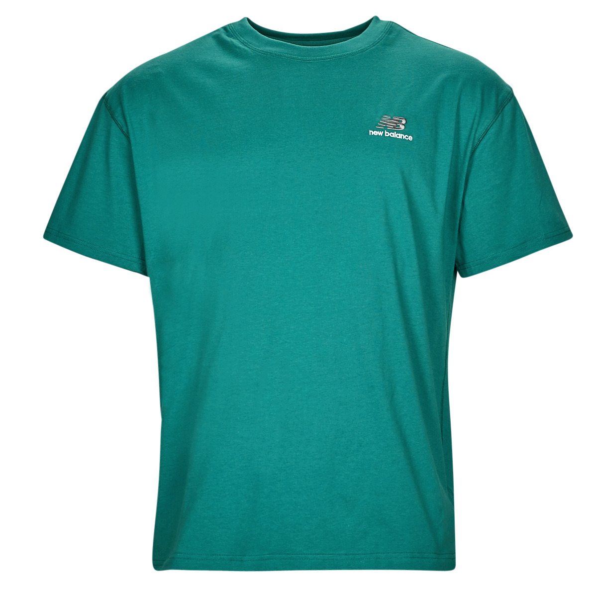 Levně New Balance Trička s krátkým rukávem Uni-ssentials Cotton T-Shirt Zelená