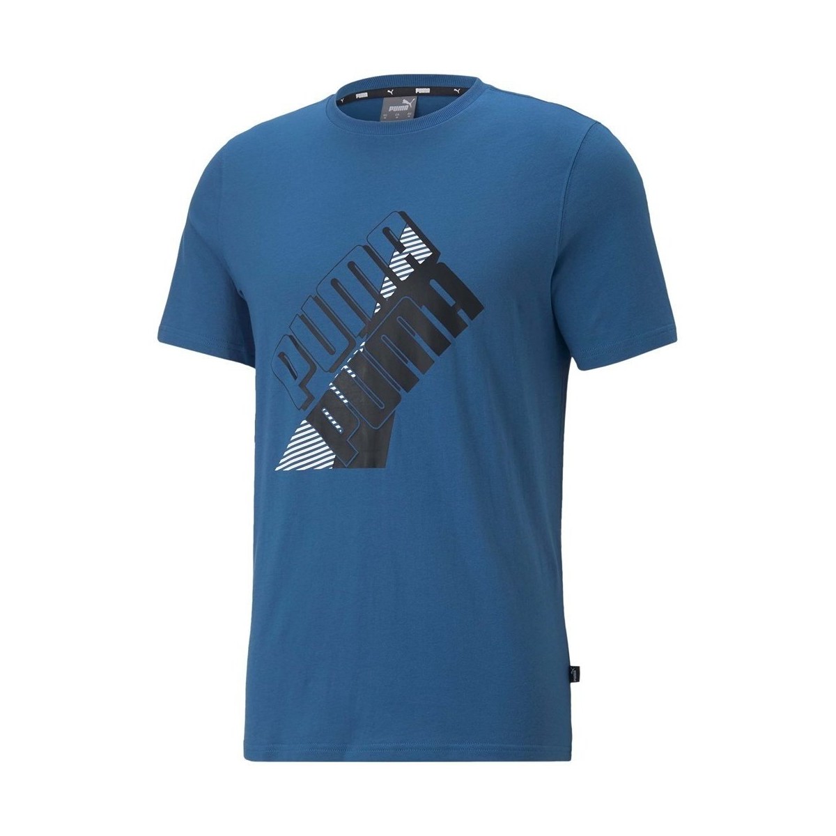 Textil Muži Trička s krátkým rukávem Puma Power Logo Tee Modrá