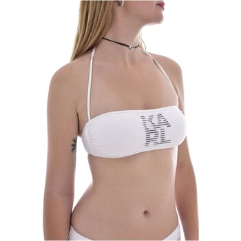 Karl Lagerfeld Plážový šátek KL22WTP17 - Bílá
