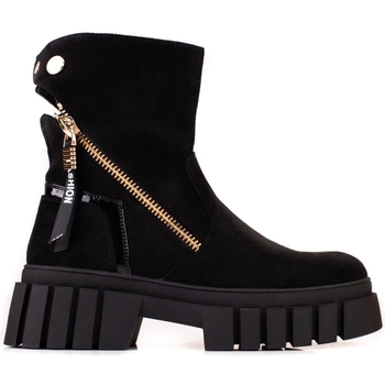 Pk Kotníkové boty Módní kotníčkové boty černé dámské na plochém podpatku - ruznobarevne