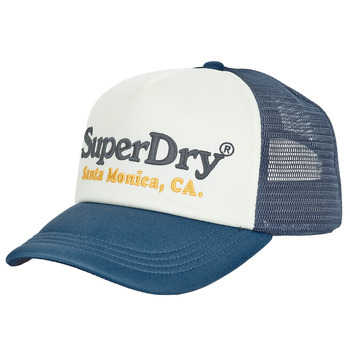 Textilní doplňky Kšiltovky Superdry VINTAGE TRUCKER CAP Tmavě modrá
