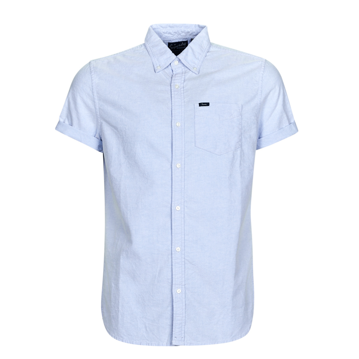Textil Muži Košile s krátkými rukávy Superdry VINTAGE OXFORD S/S SHIRT Modrá