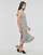Textil Ženy Společenské šaty Superdry VINTAGE MIDI HALTER SLIP DRESS Černá / Bílá