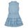 Textil Dívčí Krátké šaty Guess LYOCELLE SLUB DENIM Modrá