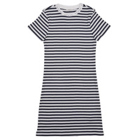 Textil Dívčí Krátké šaty Guess DRESS Bílá / Tmavě modrá