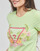Textil Ženy Trička s krátkým rukávem Guess SS CN TRIANGLE FLOWERS TEE Zelená