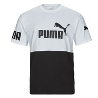Textil Muži Trička s krátkým rukávem Puma PUMA POWER COLORBLOCK Černá / Bílá