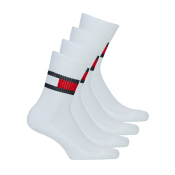 Doplňky  Sportovní ponožky  Tommy Hilfiger FLAG X4 Bílá