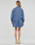 Textil Ženy Krátké šaty Tommy Jeans TJW CHAMBRAY SHIRT DRESS Modrá