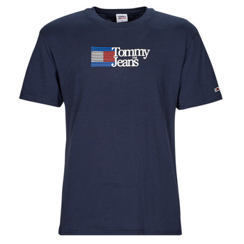 Textil Muži Trička s krátkým rukávem Tommy Jeans TJM CLSC RWB CHEST LOGO TEE Tmavě modrá