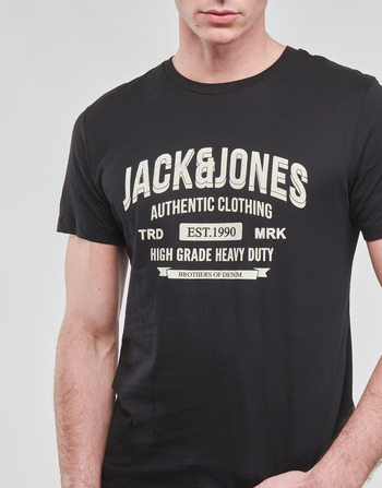 Jack & Jones JJEJEANS TEE SS O-NECK Černá