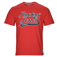 Textil Muži Trička s krátkým rukávem Jack & Jones JORTREVOR UPSCALE SS TEE CREW NECK Červená