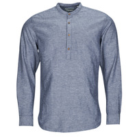 Textil Muži Košile s dlouhymi rukávy Jack & Jones JPRBLASUMMER HALF PLACKET SHIRT L/S Modrá