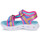 Boty Dívčí Sportovní sandály Skechers HEART LIGHTS SANDALS Růžová / Modrá