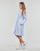 Textil Ženy Krátké šaty Tommy Hilfiger ITHAKA KNEE SHIRT-DRESS LS Bílá / Modrá