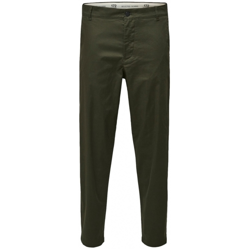 Textil Muži Kalhoty Selected Slim Tape Repton 172 Flex Pants - Forest Night Zelená