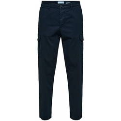 Textil Muži Kalhoty Selected Slim Tapered Wick 172 Cargo Pants - Dark Sapphire Modrá