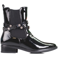 Boty Ženy Kotníkové boty Pk Výborné černé dámské  kotníčkové boty na plochém podpatku 