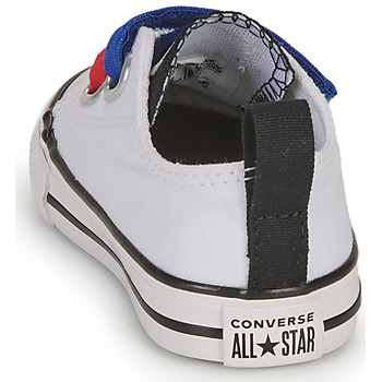 Converse INFANT CONVERSE CHUCK TAYLOR ALL STAR 2V EASY-ON SUMMER TWILL LO Bílá / Modrá / Červená