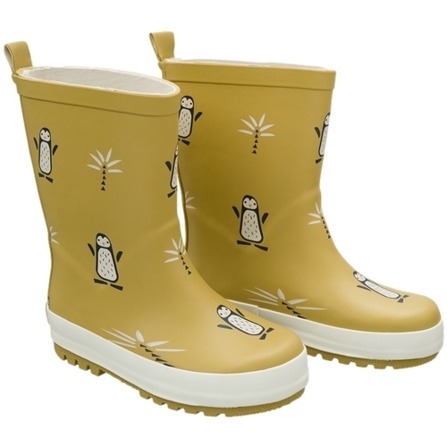 Boty Děti Kozačky Fresk Penguin Rain Boots - Mustard Žlutá