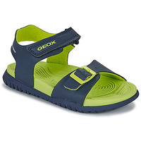 Boty Chlapecké Sportovní sandály Geox J SANDAL FOMMIEX BOY Tmavě modrá / Zelená