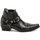 Boty Muži Šněrovací polobotky  & Šněrovací společenská obuv Koma 1222-1 černé pánské westernové boty Černá