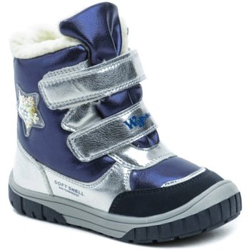 Boty Dívčí Kotníkové boty Wojtylko 3Z23030 modré dětské zimní boty Modrá