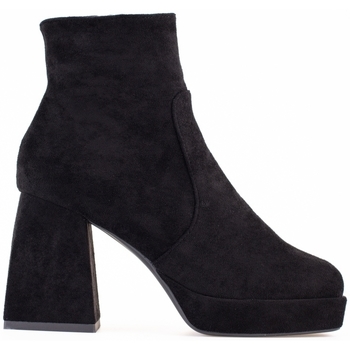 Pk Kotníkové boty Moderní kotníčkové boty dámské černé na širokém podpatku - ruznobarevne
