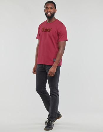 Levi's SS RELAXED FIT TEE Bordó