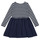 Textil Dívčí Krátké šaty Polo Ralph Lauren LS CN DR-DRESSES-DAY DRESS Tmavě modrá / Bílá