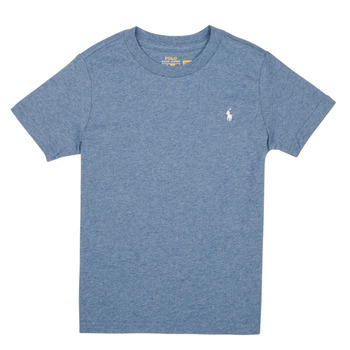 Textil Chlapecké Trička s krátkým rukávem Polo Ralph Lauren SS CN-TOPS-T-SHIRT Modrá