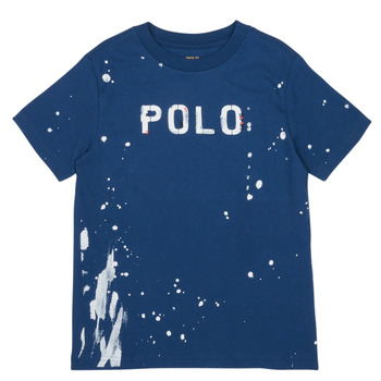 Textil Chlapecké Trička s krátkým rukávem Polo Ralph Lauren GRAPHIC TEE2-KNIT SHIRTS-T-SHIRT Tmavě modrá