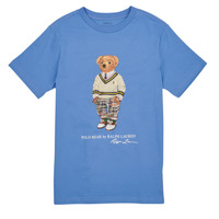 Textil Chlapecké Trička s krátkým rukávem Polo Ralph Lauren SS CN-KNIT SHIRTS Modrá