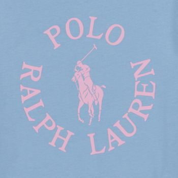 Polo Ralph Lauren SS GRAPHIC T-KNIT SHIRTS-T-SHIRT Modrá / Nebeská modř / Růžová