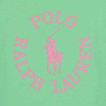 Polo Ralph Lauren SS GRAPHIC T-KNIT SHIRTS-T-SHIRT Zelená / Růžová
