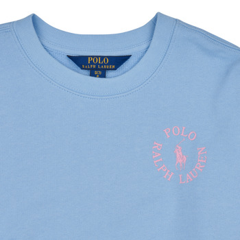 Polo Ralph Lauren BUBBLE PO CN-KNIT SHIRTS-SWEATSHIRT Modrá / Nebeská modř / Růžová