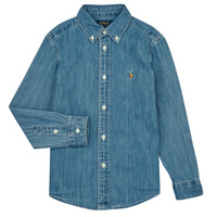 Textil Chlapecké Košile s dlouhymi rukávy Polo Ralph Lauren LS BD-TOPS-SHIRT Modrá