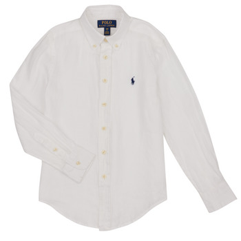 Textil Chlapecké Košile s dlouhymi rukávy Polo Ralph Lauren CLBDPPC-SHIRTS-SPORT SHIRT Bílá