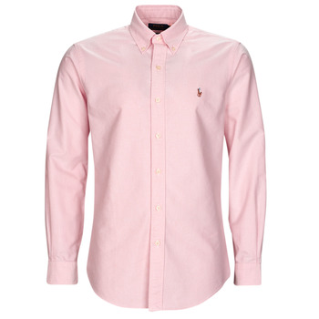 Textil Muži Košile s dlouhymi rukávy Polo Ralph Lauren CHEMISE COUPE DROITE EN OXFORD Růžová / Růžová