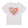Textil Dívčí Trička s krátkým rukávem Desigual TS_HEART Bílá