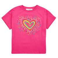 Textil Dívčí Trička s krátkým rukávem Desigual TS_HEART Růžová