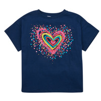 Textil Dívčí Trička s krátkým rukávem Desigual TS_HEART Tmavě modrá